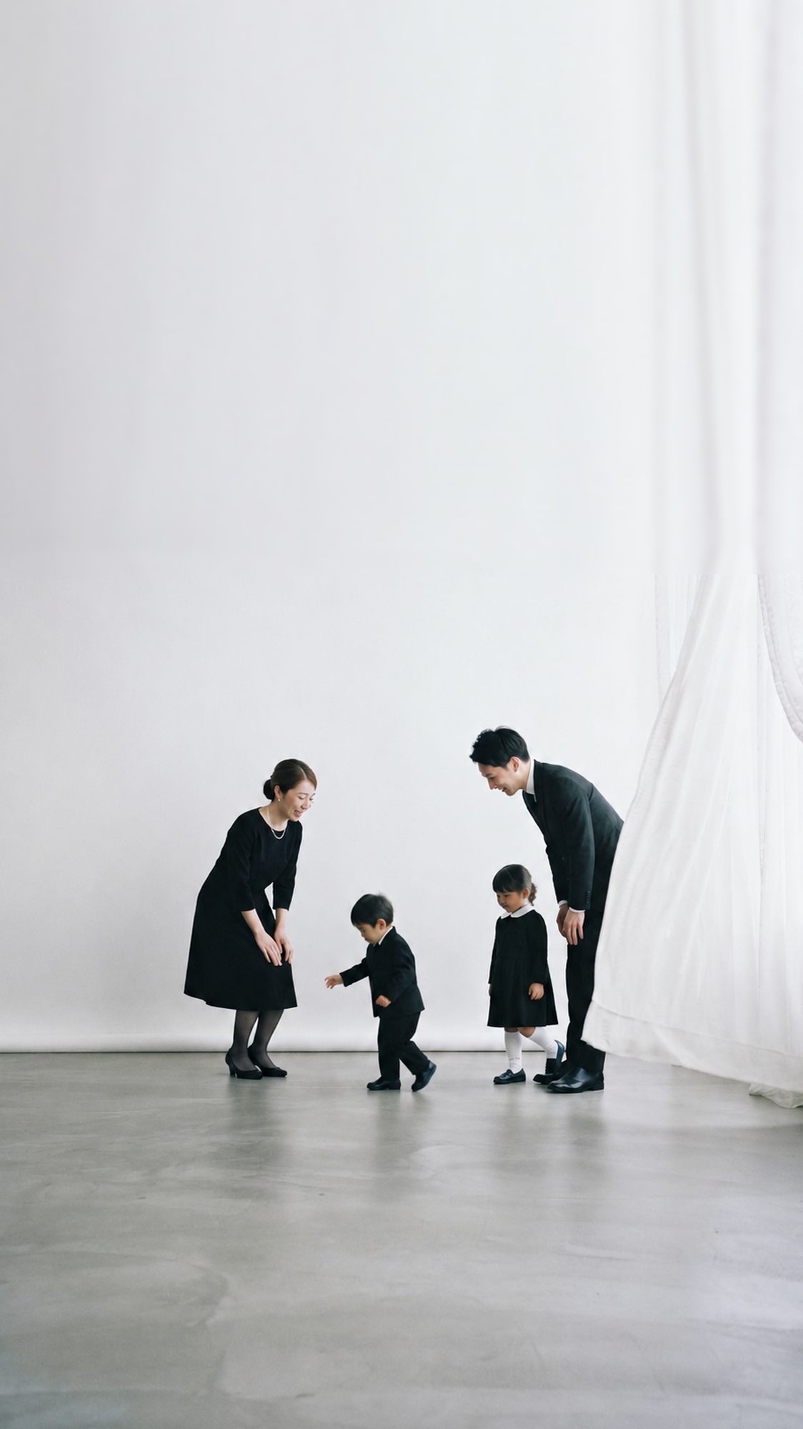 喪服・礼服をレンタルしてご葬儀に参列するご家族